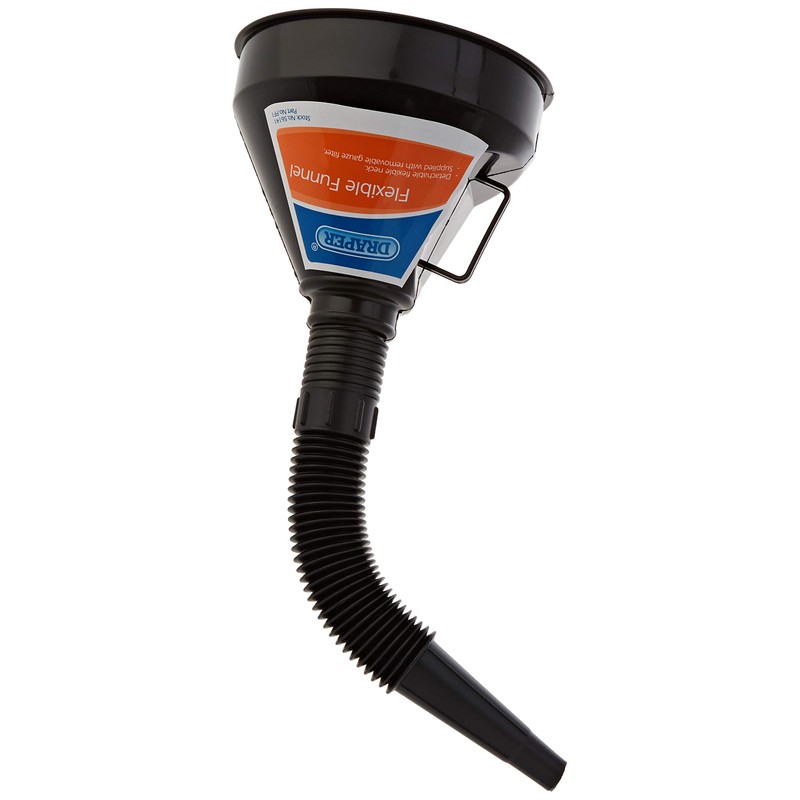 Draper 56141 Flexible Plastic Funnel , Black