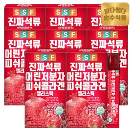Pure Foods 300 Dalton Real Pomegranate Young Low-Molecular Fish Collagen Jelly, 8 Boxes (120 Packets) / 순수식품 300달톤 진짜 석류 어린 저분자 피쉬 콜라겐 젤리 8박스(120포)