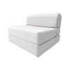 Amfuton White Sleeper Chair Folding Foam Beds, Portable Flip Couch