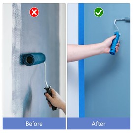 LTSVBO Blue Painters Tape, 30mm x 50m, Wide Masking Tape, Heat Resistant and Waterproof, Ideal for Edge Treatment, Color Separation, and Crafts