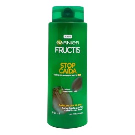 2 Pzs Garnier Cafeina Shampoo 2 En 1 Stop Caida Fructis 650m