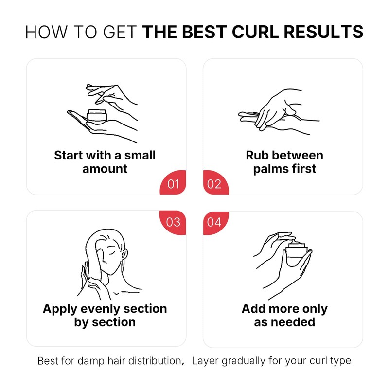 Karseell Curl Defining Cream for Wavy, Curly and Coily Hair,