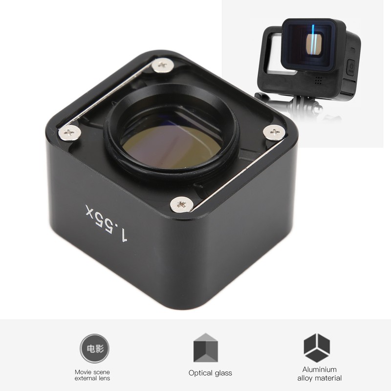 1.55X Wide Lens Optical Glass Easy Convenient Installation Small Portable