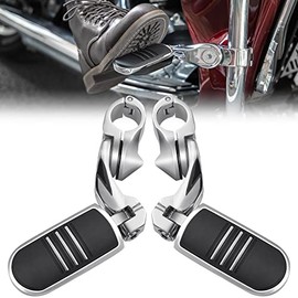 KEMIMOTO Motorcycle Highway Pegs Foot Peg for Softail Sportster Electra Road Glide Road King Street Glide (Chrome)