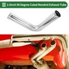 Motoforti 2.5" OD 90 Degree Mandrel Exhaust Tube with Bead