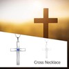 ONEFINITY Cross Necklace 925 Sterling Silver Origami Cross Birthstone Pendant