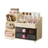 UFORU Makeup Organizer for Vanity with Brush Holder, Countertop Organizer