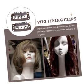 Healeved 60pcs U-Shaped Clips for Hair Extensions Wig Clips Snap Function for Women and Hair Styling for Wig and Hat Fixing