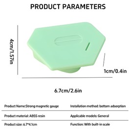3PCS Magnetic Seam Guides for Sewing Machine, Multifucntional Polygonal Hemmer Guides with Scale, Sewing Accessories Supplies