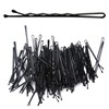 200 HAIRGRIPS TRIPLE WAVE BLACK hair grips clips SALON SLIDES
