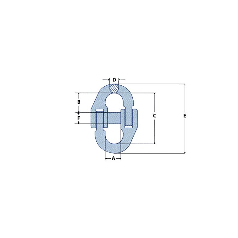 Chain Connector Links 7MM (Grade 80 Hammerlock Heavy Duty Lifting