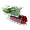 Femoliyes Refrigerator Organizers and Storage Drawer, Stackable Fruit Storage Containers