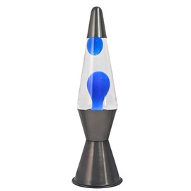 zhrisezlava 16 Inch Liquid Motion Lamp, Transparent Magma Motion Lamps with Blue Wax, Relaxing Night Light Home Decor for Contemplation, Suitable for Living Room Bedroom Office