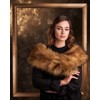 Futrzane Classic Shawl - Faux Fur Stoles Wraps for Women