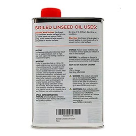 LinSheen - Aceite de linaza hervido - Tratamiento de madera de linaza de secado rápido para rejuvenecer y restaurar muebles de madera para exteriores 