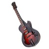 5.5in Classic Miniature Guitar Replica with Stand and Case Instrument