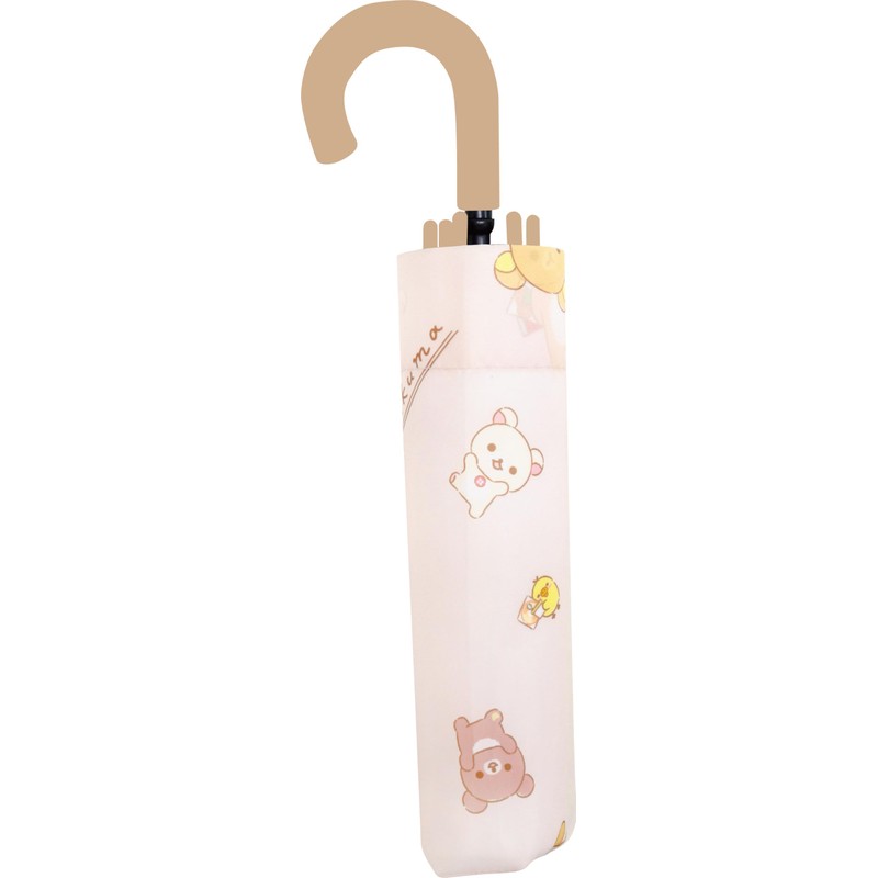 J's Planning 90481 Rilakkuma Natural Folding Umbrella, 20.9 inches (53