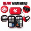 15-Piece First Aid Kit with Hard Shell EVA Case –