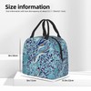 JIMOWANG Animal Skin Portable Lunch Bag Compact Tote Bag Reusable