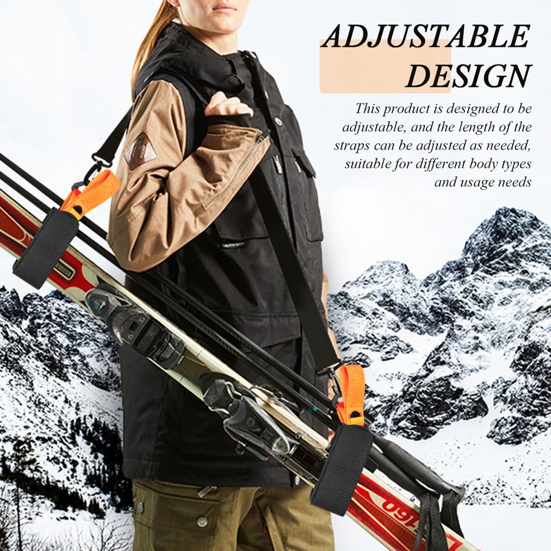 1 Piece Of Ski Straps, Ski Bindings, Adjustable Ski Straps,