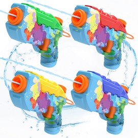 4 Pack Water Gun for Kids, Cool Squirt Water Toys, Water Pistol Guns for Boys Girls Adults Summer Outdoor Pool Beach Yard Party Water Fighting Play