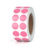 Round Stickers Pink 13mm Circle Labels with Color Coding Dot