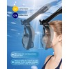 BOOSTEADY Snorkel Mask for Adults with Foldable Sunglasses Full Face