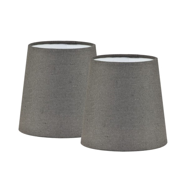 LAMPWELL VALO Clip-on Small Fabric Lamp Shades for Table Chandelier