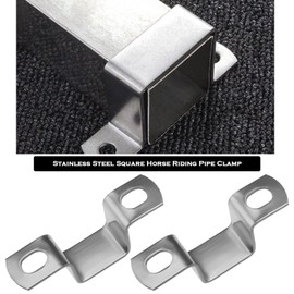 LT Easiyl 12PCS Heavy Duty Bar Security Holder Bracket U Shaped Connector Bracket for Door Closed Bar Holder Strut Channel Stainless Steel 22 x 27mm