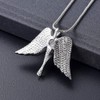 VCCWYQK Angel Lady Urn Necklace for Ashes for Women Stainless
