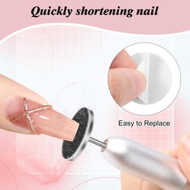 BELICOO Pack of 120 Sanding Discs Pedicure Set, 80/120/180/240 Grit Feet Grinder Sandpaper with 2 Metal Bits, 25 mm Replacement Sandpaper Foot Nail Cutter Attachments Bits for Electric Callus