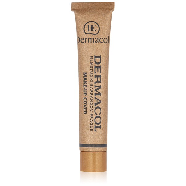 Dermacol - Full Coverage Foundation, Liquid Makeup Matte Foundation with SPF 30, Waterproof Foundation for Oily Skin, Acne, & Under Eye Bags, Long-Lasting Makeup Products, 30g, Shade 215