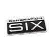 Generation Six Badge T6 Side Logo Sign Chrome