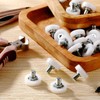 16 Pieces 19 mm 3/4 Inch Drawer Rollers Plastic Drawer