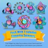 Rainbow Fidget Spinner Metal, Finger Hand Spinner for Kids Adults,