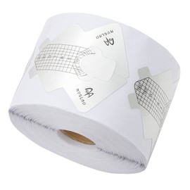 OATIPHO Aluminum Foil Fish-Shaped Nail Extension Stickers 1 Roll Thick Reusable Manicure Forms for DIY Nail Art Compact Design for Home and Salon Use