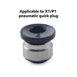 3D Printer Accessories Replacement Pneumatic Fittings for BambuLab X1/P1 Series - Quick Release PTFE Tube Connectors Easy Install (6)