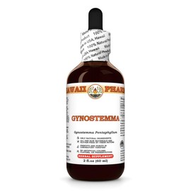 Gynostemma (Gynostemma Pentaphyllum) Dry Leaf Tincture, Made in Hawaii, All Natural, Vegan, Pure Liquid Extract - 2 fl.oz