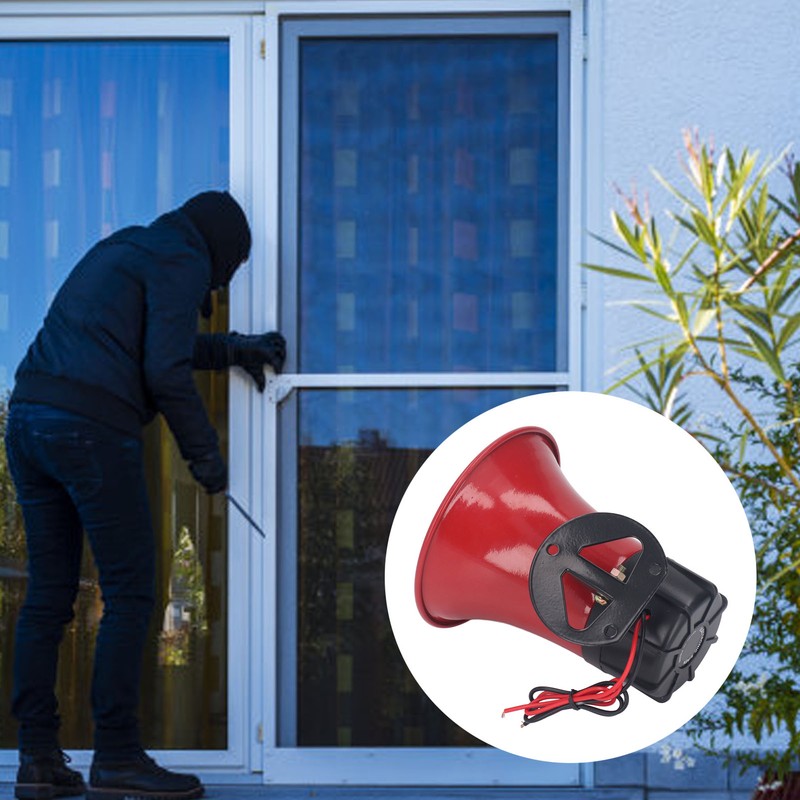 Industrial Alarm Security Siren 120dB 30W Emergency Warning Horn ABS