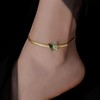 Ankle Bracelets For Women, 14 Gold Plated Waterproof Butterfly Layered