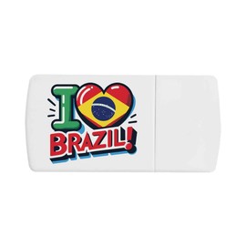 'I Love Brazil!' Pill Box with Tablet Splitter (PI00030986)