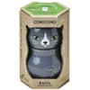 Seishin Pottery CoroCoro Cat Gray/Basil Size: Approx. W 2.4 x