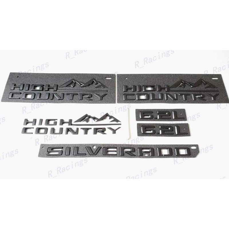 GM Auto Fender Matte Black High Country Rear Silverado Hood
