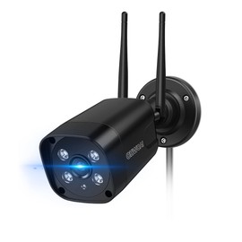 (Double Antenna, Two-Way Calling, Wide Angle) Security Camera, Wireless, Outdoor, Double Antenna, Black, Eligible Invoice Issuance, Surveillance Camera, Wireless, Additional Security Camera, OHWOAI