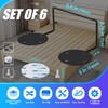 6 Pack Mattress Retainer Bar Keep Mattress Stopper from Sliding,