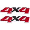 4X4 Decals 4x4 Stickers/RED