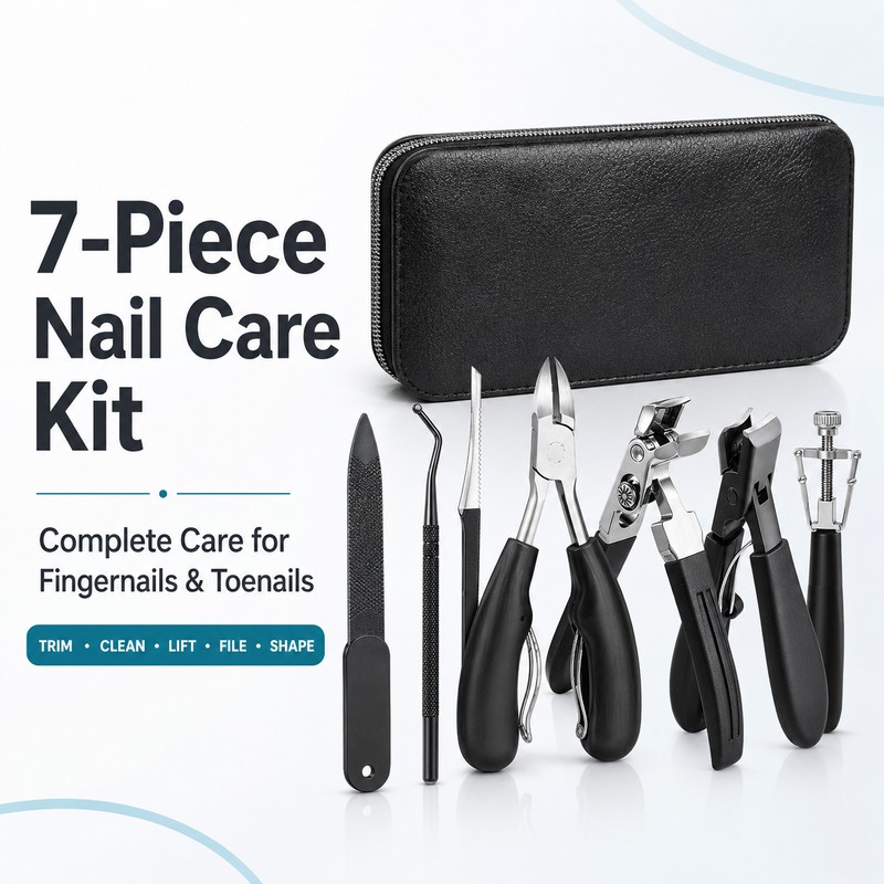 7-Piece Ingrown Toenail Tool Kit for Home Nail Care –