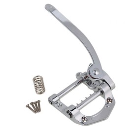 Yibuy 224 x 98mm Zinc Alloy Silver Electric Guitar Tremolo Unit Vibrato Bridge