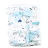 Hudson Baby Unisex Baby Plush Mink and Sherpa Blanket, Hot