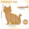 FINGERINSPIRE Cat Shaped Charcuterie Board 11x11.3x0.59inch Cat Wood Cutting Board